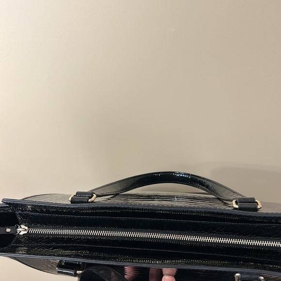 Kate Spade Elissa Croc Embossed Laptop Bag - Picture 13 of 15